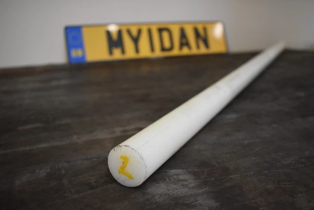 32mm x 1000mm ACETAL Rod Natural White Engineering Plastic Billet Round Bar (2)