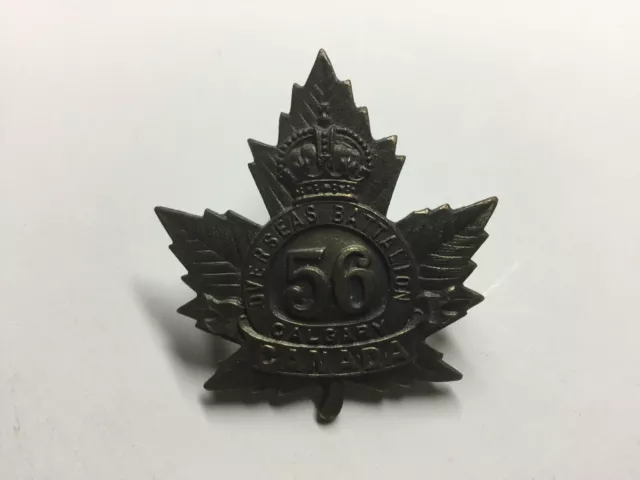 WWI Canadian 56th "Calgary" Battalion CEF Cap Badge