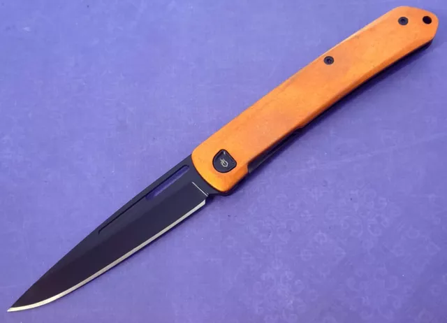 GERBER KNIFE AFFINITY Tactical Frame Lock Smooth Copper Handles D2 Tool ...
