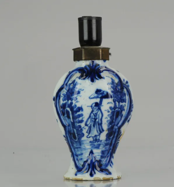 Antique 17/18th C Dutch Delft or German Vase Faience or Delftware Delft ...