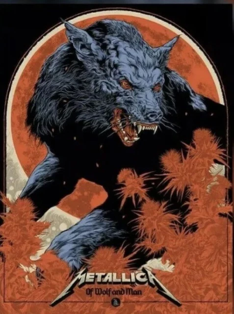 Poster Metallica – Revolver Of Wolf & Man – édition AP Signée – Collection
