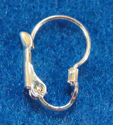 20Pcs. Tibetan Silver-Plated LEVERBACK Kidney Shaped  Earwire Earring Hooks EL11