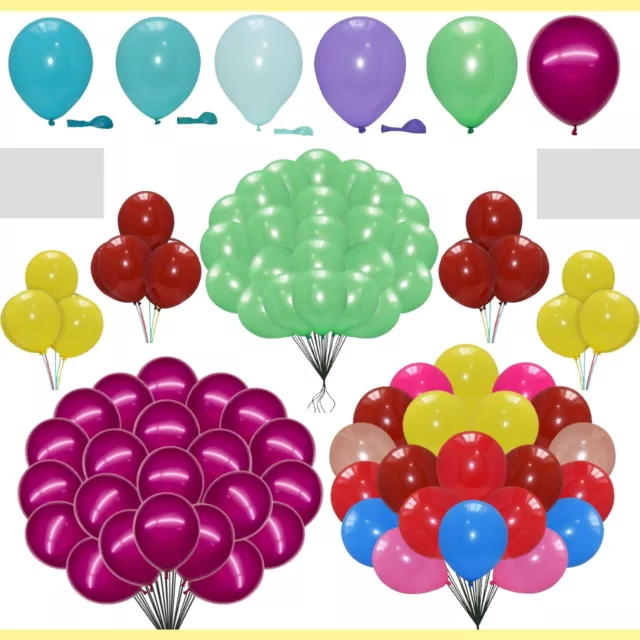 PLAIN BALOONS 5-50 Latex BALLONS helium BALLOONS birthday wedding Party BALONS