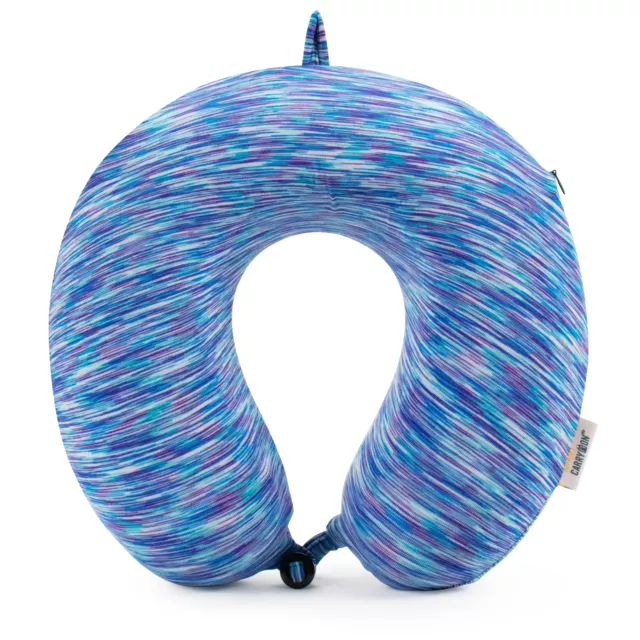 Miami CarryOn Space Dye Memory Foam Travel Neck Pillow