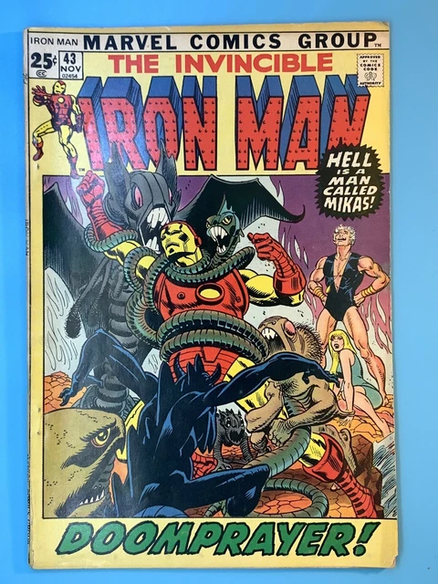 The Invincible Iron Man #43 (1971) 1st app. of Guardsman Vintage Marvel Comics