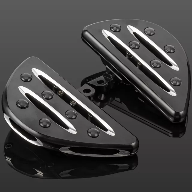 CNC Cut Rear Passenger Floorboards Floor Boards Foot Pegs For Harley 883 Touring