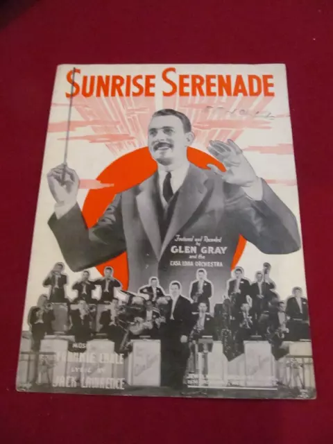 Sunrise Serenade Piano Music Sheet Music 1939 Pre-Owned