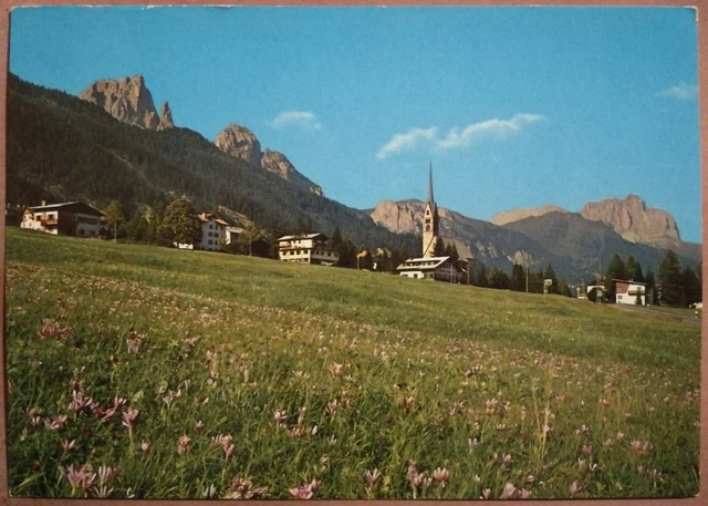 DOLOMITI - VAL DI FASSA - VIGO DI FASSA (Trento) M. 1382 - PANORAMA PARZIALE