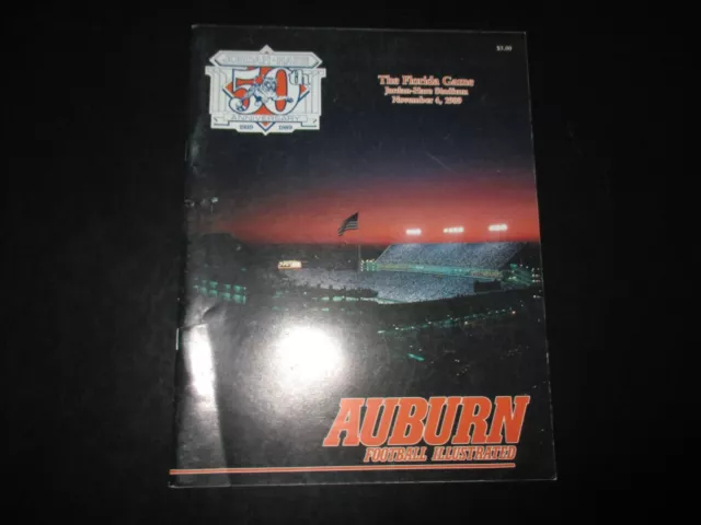 1989 Auburn Tigers Football Program vs. Florida Gators - Nov. 4 - 50th Anniversa