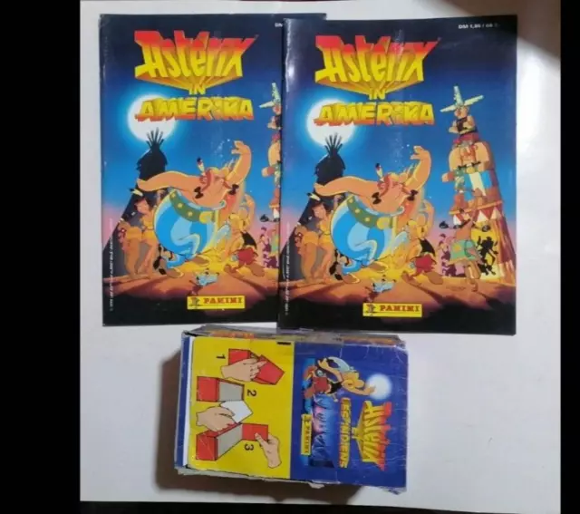 Asterix  panini sticker box contains 100 packs with album