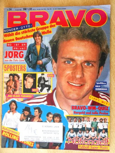 Bravo 24/1982 Komplett - Kraftwerk, Blondie, UKW, Rolling Stones  - TOP