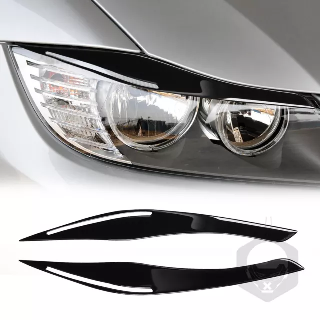 Scheinwerferblende schwarz glänzend für BMW 3er E90 E91 2006-2012