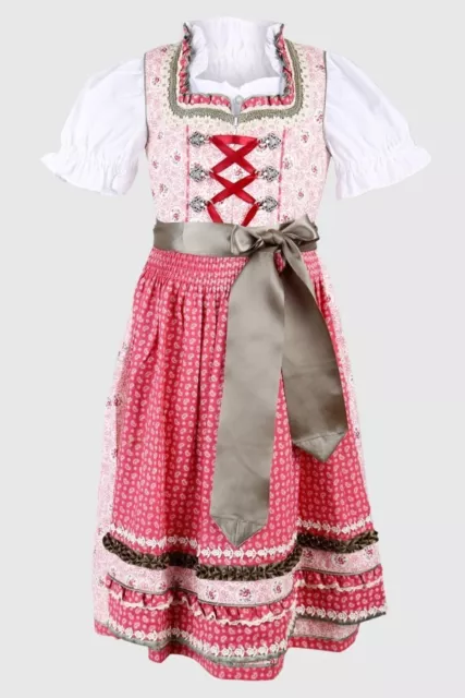 45081 Krüger Baby Kinder Dirndl Trachtenkleid 3- teilig inkl. Bluse NEU Gr. 98