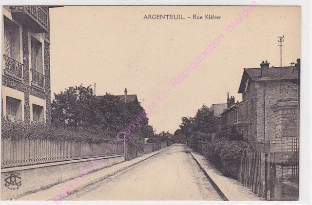 CPA 95100 ARGENTEUIL Rue Kléber