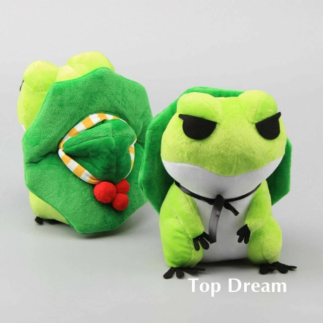 GAME TABI KAERU Travel Frog Plush Toy Soft Stuffed Animal