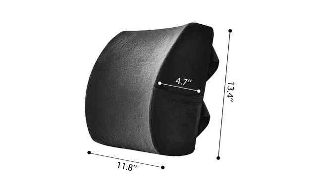 Comfortable Premium Memory Foam Lumbar Support Cushion Lower Back Pillow