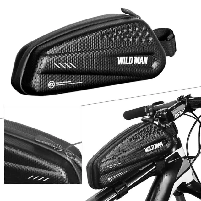 Road MTB Mountainbike bolsa de marco frontal tubo superior impermeable bolsa de bicicleta