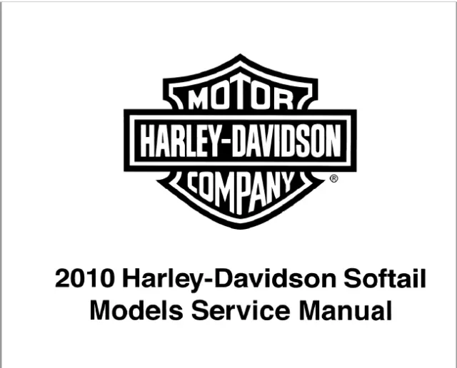 Harley Davidson Softail  2010  - Repair Service Manual  752pag - ENG
