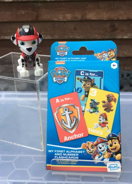 Paw Patrol My First Alphabet And Number Flashcards And Marshall Figure