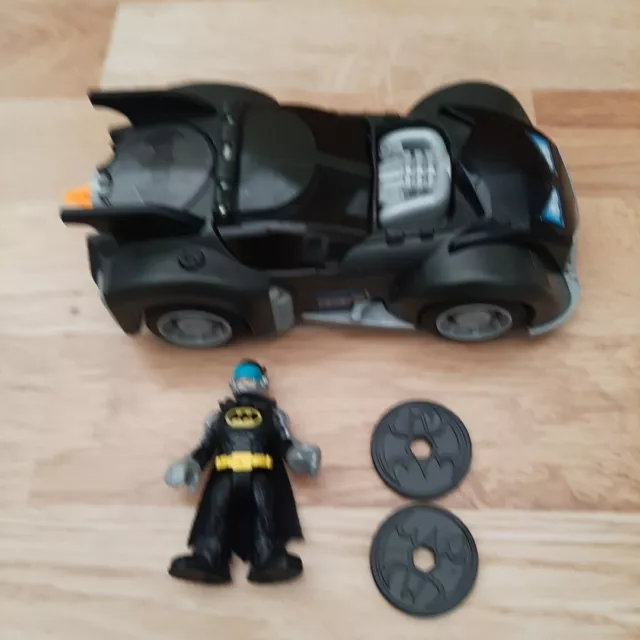 Batman Batmobile Bat Car Mattel 2013 DC Comics imaginext justice league