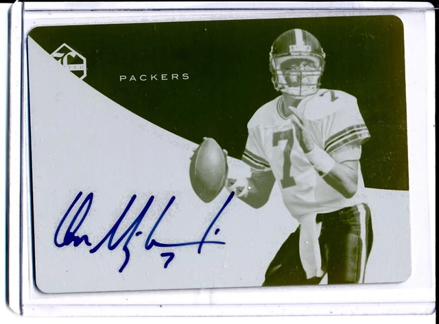 2016 Panini Limited Don Majkowski Auto Printing Plate Yellow 1/1
