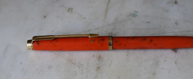 Stylo Bille Parker 75 Plaqué Or - Modèle Mythique à Motifs Perles - Très Bon état Occasion