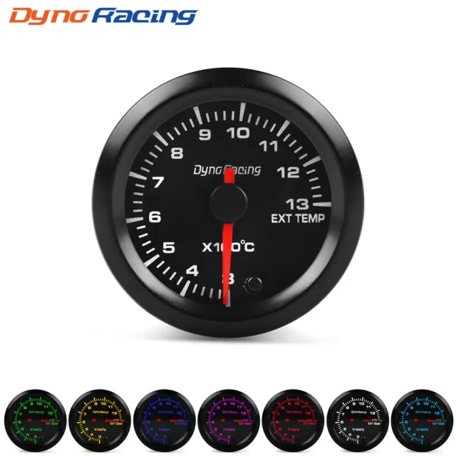 2" 52mm 7 Color LED Car Exhaust Gas Temp Gauge Pointer EGT Temperature Meter