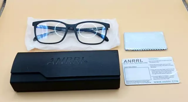 ANRRI Blue Light Blocking Glasses Anti-Ray Lightweight Frame Computer Eyeglasses