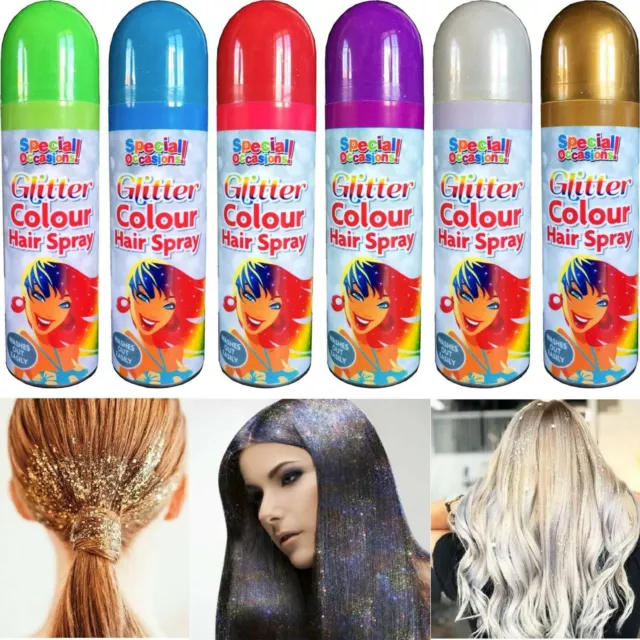 200 ml Special Ancasions Paint Factory Glitzereffekt Haarspray verschiedene Farben