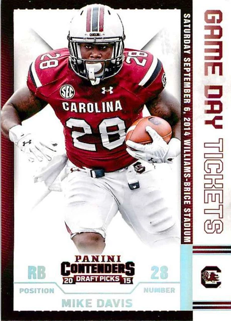 2015 Panini Contenders Draft Picks Game Day Tickets #33 Mike Davis NM-MT