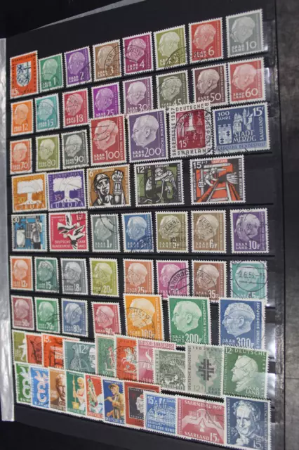 Saarland 379-448 OPD Saarbrücken 1957-1959 komplett gestempelt (G366)