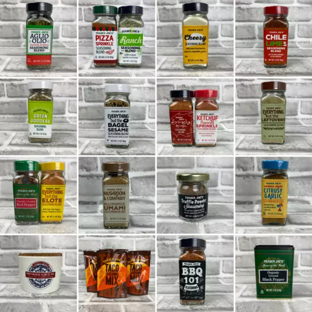 TRADER JOES VARIETY SEASONINGS & SPICES- YOU PICK! MIX & MATCH and SAVE $$