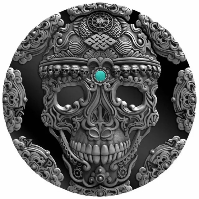 2018 Cameroon 2000 Francs World Cultures Series KAPALA 2 oz Silver coin Mint CoA