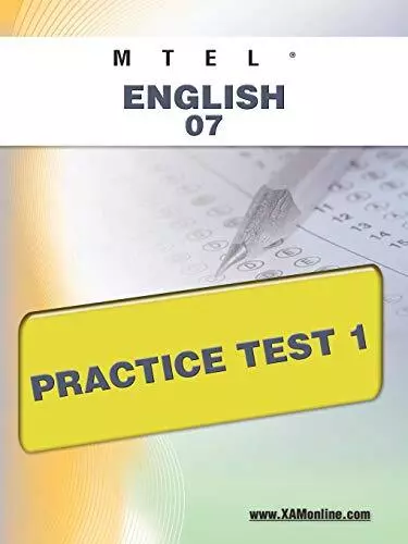 Mtel English 07 Practice Test 1.New 9781607872092 Fast Free Shipping<|
