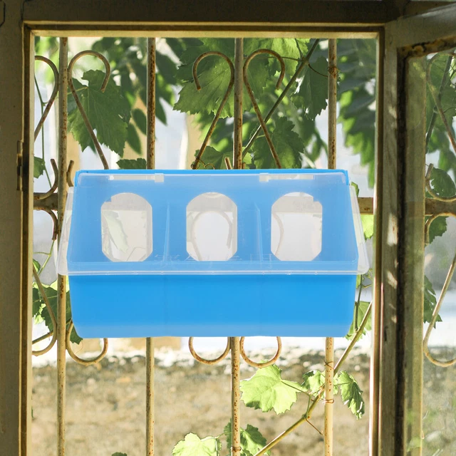 Portacomida colgante para jaula para pájaros colgante para pájaros alimentador para loros