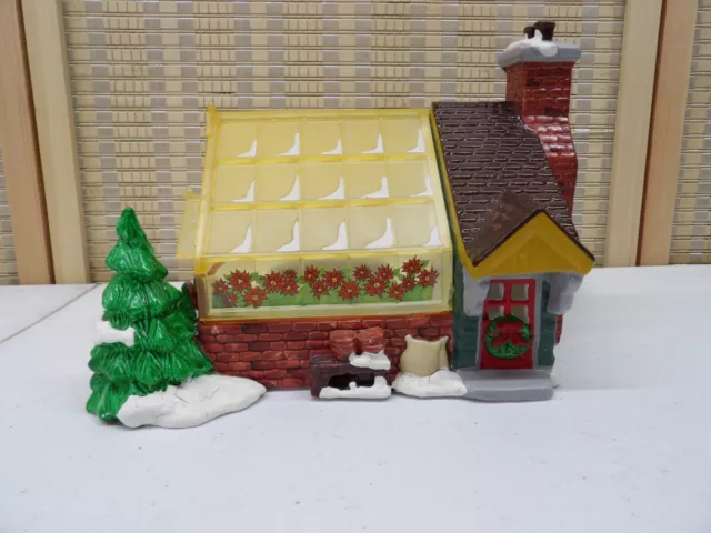 Dept. 56 The Original Snow Village "Village Greenhouse" 1991 w/ Light Cord 3