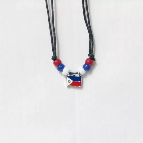 Philippines  Country Flag Small Metal Necklace Choker .. New