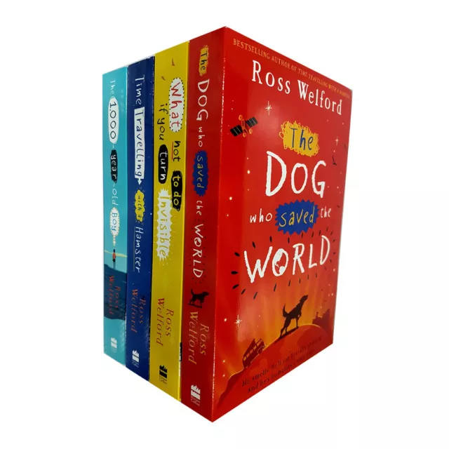 Dog Who Saved the World Time Travelling By Ross Welford  4 Books Collection Set