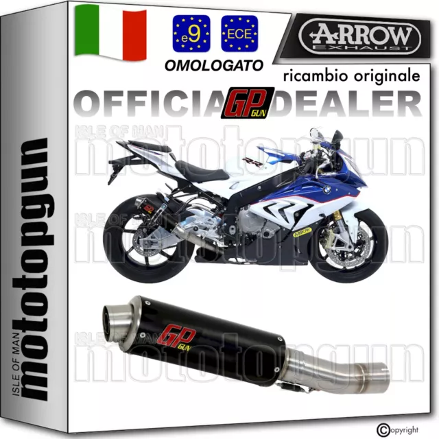 Arrow Terminale Hom Gp2 Gp 2 Gpgun Titan Look Nero Bmw S 1000 R 2015 15