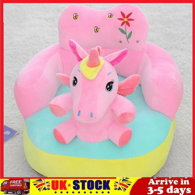 Cartoon Child Stool Cover Soft Animal Infants Backrest Cushion Elastic No Filler