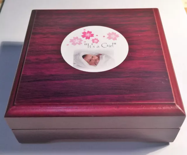 "It's a Girl" 1/10th OZ 999.0 Fine Silver Gift Coin, C.O.A, in Gift Box, Baby