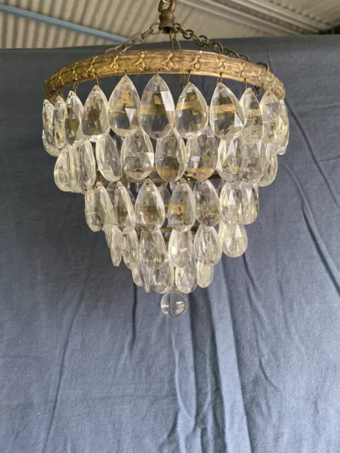 Antique Retro Crystal Tear Drop Glass chandelier 3