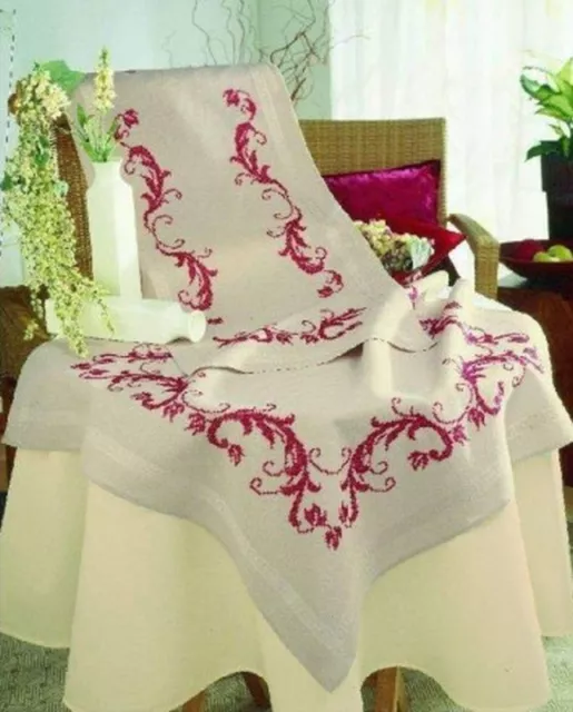 Vervaco Printed Table Runner Embroidery Package " Red Vine " PN-0013128