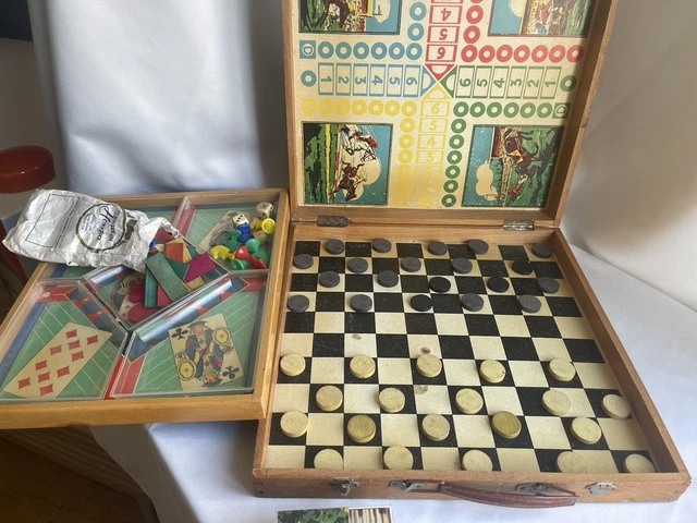 Jeu de société malette de jeux en bois - Jeux & Jouets