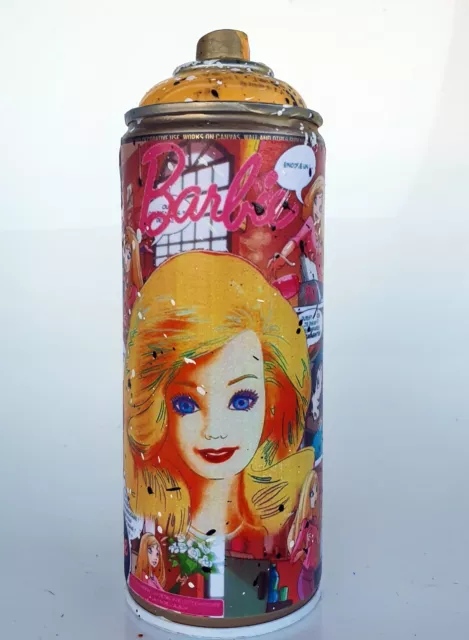 SPACO signed  BARBIE graffiti pop STREET ART painted french picasso warhol USA