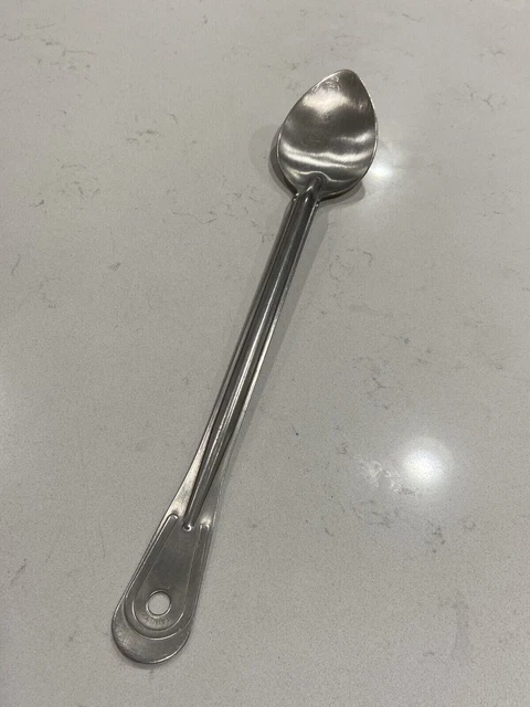 "Cuchara para servir sólido nfs de acero inoxidable EE. UU. 15-1/4"""