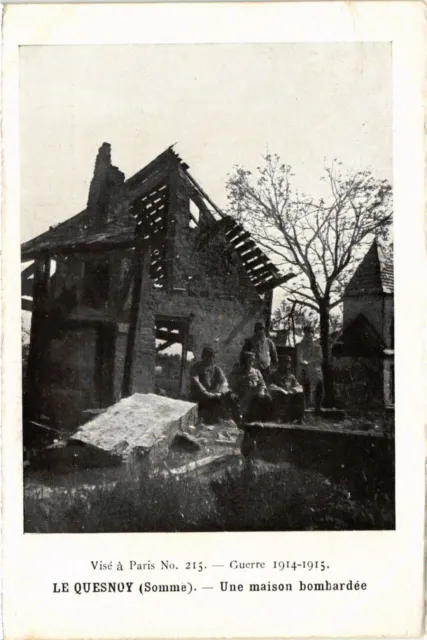 CPA AK Militaire Le QUESNOY - A Bombed House (362099)