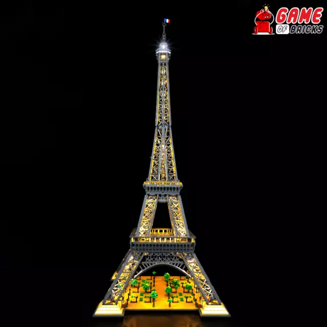 LED Light Kit for Eiffel Tower - Compatible with LEGO® 10307 Set (Classic RC)