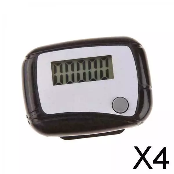 4X Pedometer Walking Fitness Exercise Jogging Climbing Accessories Step Counter