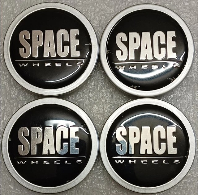 Lot De 4 Autocollants Prodrive Cache-Moyeux 55 Mm Argent Métallisé – Style Racing Pour Jantes Alliage